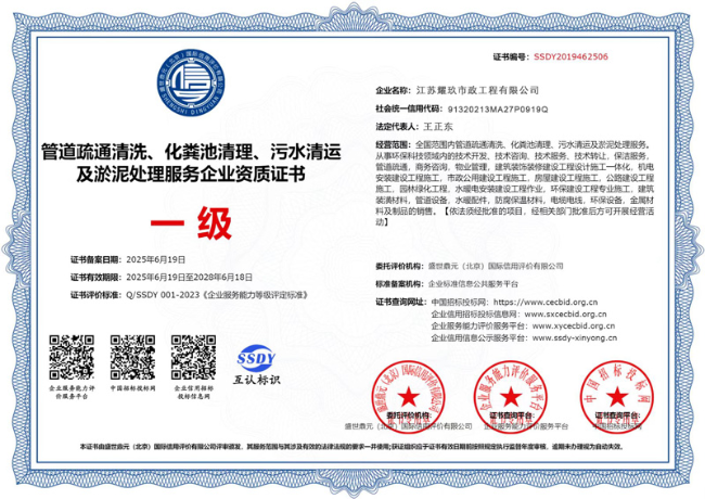 昌平企业资质证书